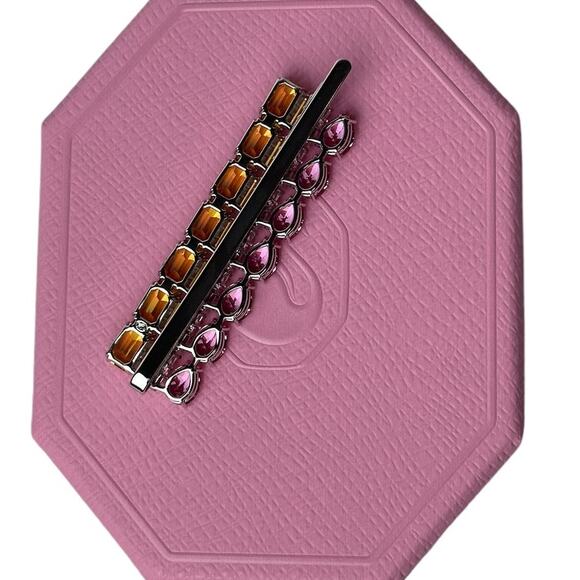 Swarovski Hair clip Mixed cuts, Rectangular shape, Multicolored Hair Accessories main image 3